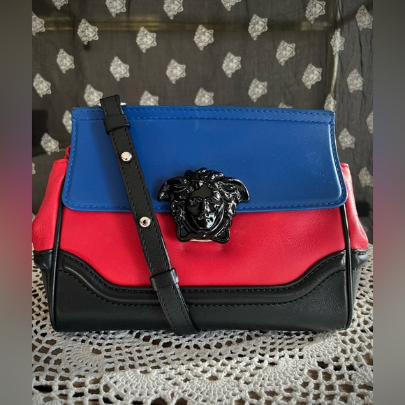 Versace Handbags - Versace Palazzo Empire Color Block Leather Crossbody Bag